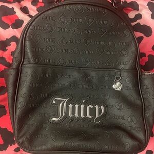 Juicy Couture Embossed Black Backpack